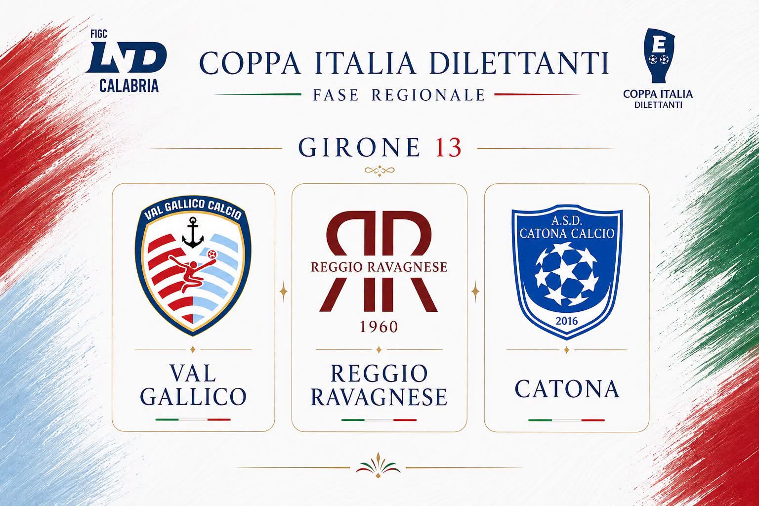 COPPA ITALIA DILETTANTI, IL TRIANGOLARE DEL VAL GALLICO